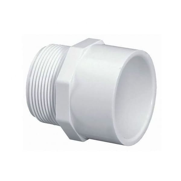 Thrifco Plumbing 3/4 Inch Male Thread x 1 Inch Slip PVC Adapter SCH 40 8113174 - main